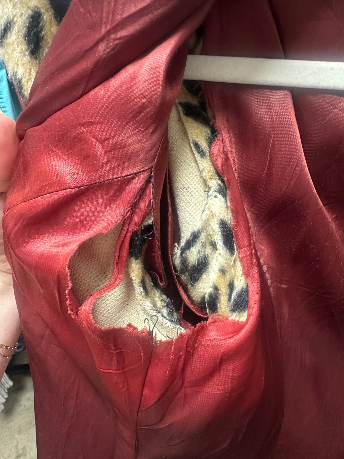 Vintage Faux Fur Cheetah Coat (XS/S)