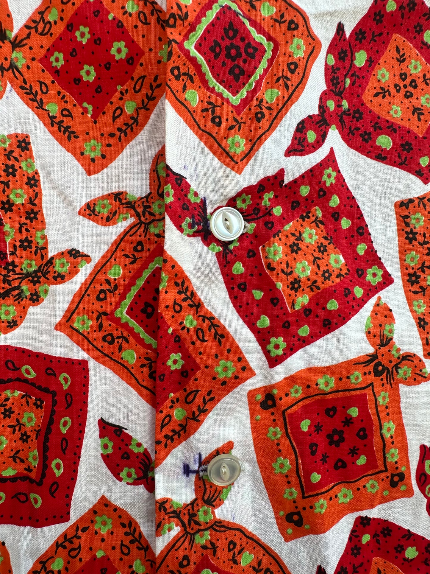 Vintage Bandana Print Buttondown (M/L)