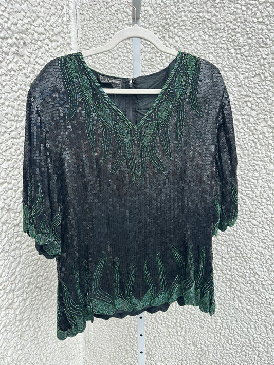 Vintage Sequins Top (S/M)