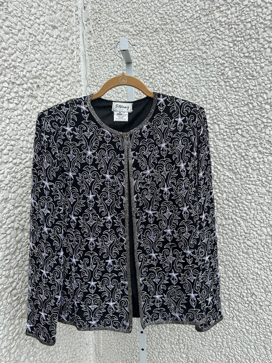 Vintage Beaded Open Jacket (S/M)