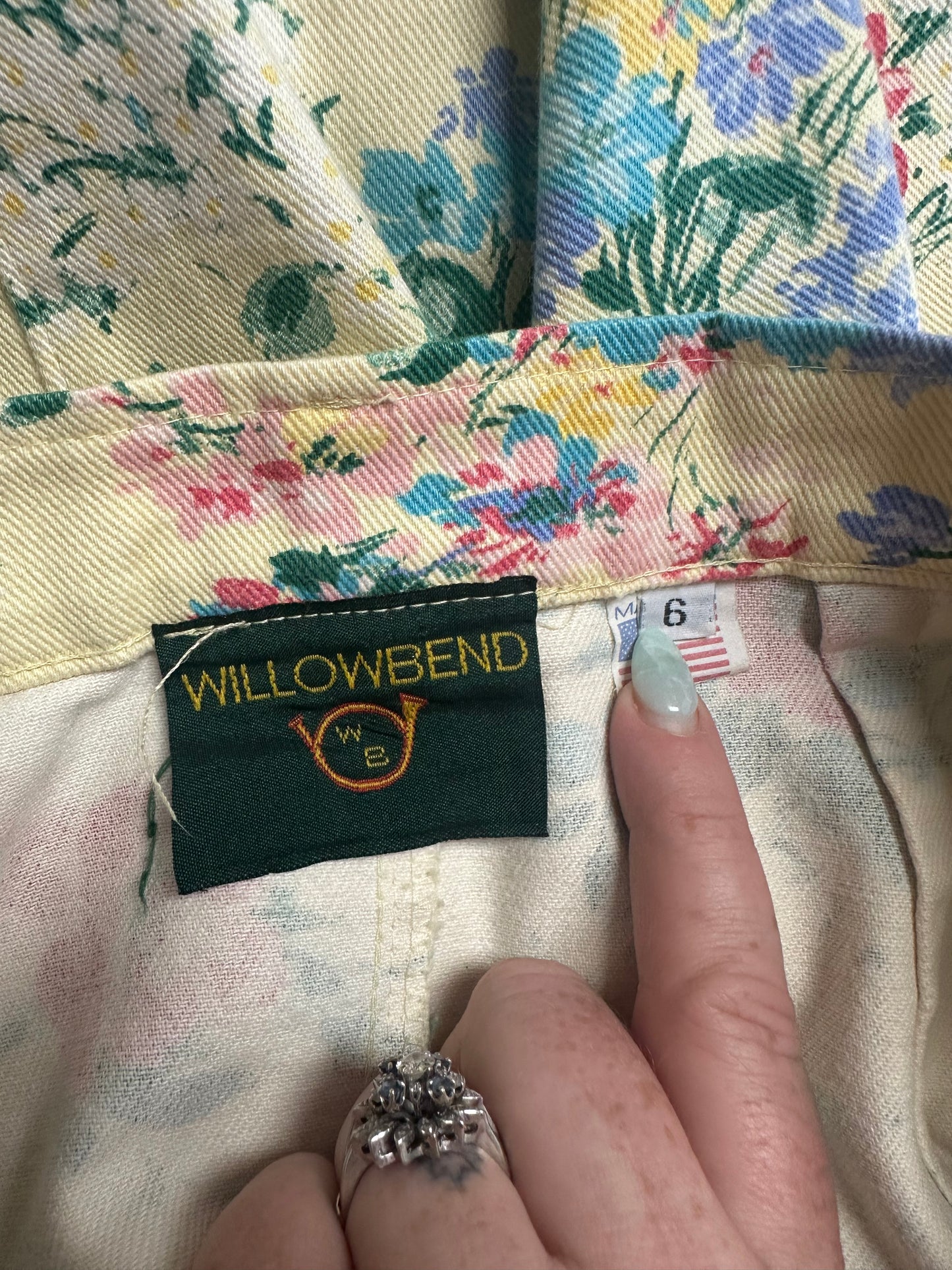 Vintage Denim Maxi Skirt (XS/S)