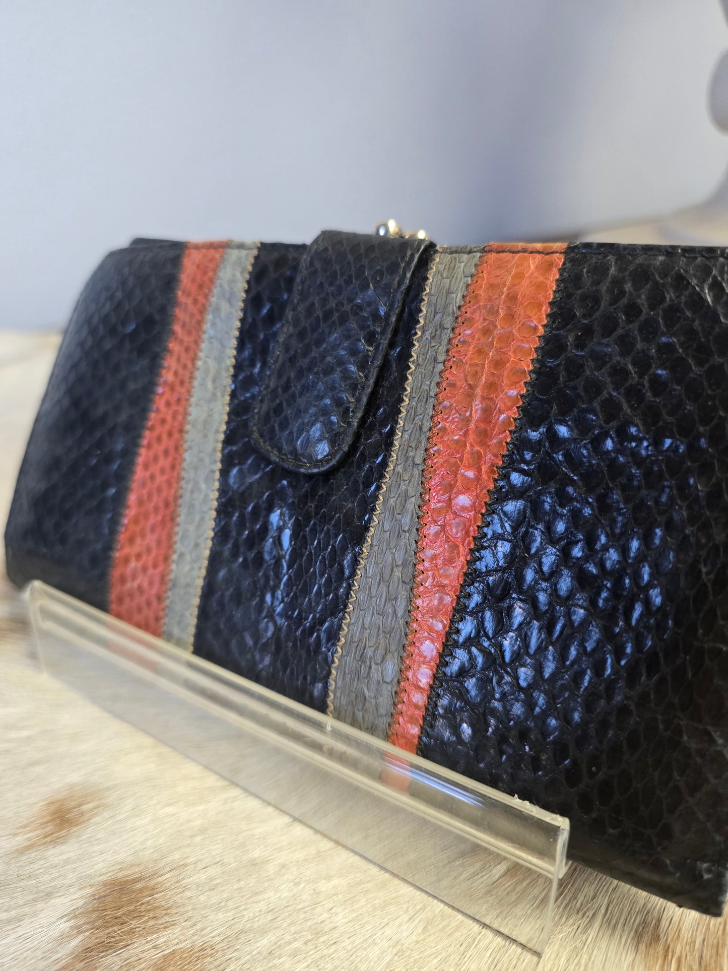 Carlos Falchi Snakeskin Wallet "Python"