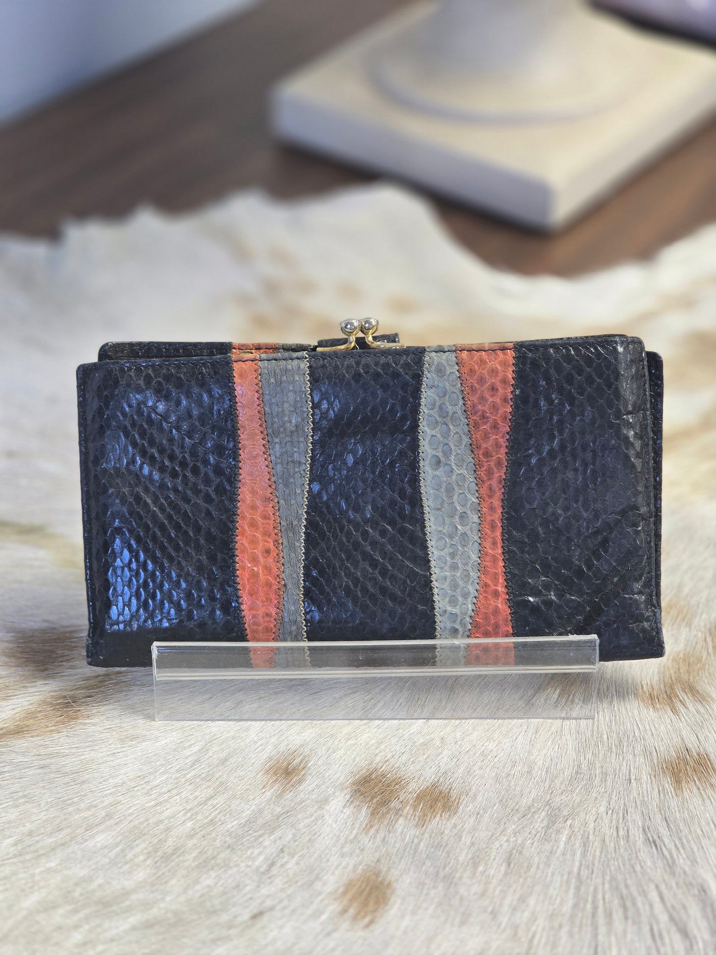 Carlos Falchi Snakeskin Wallet "Python"