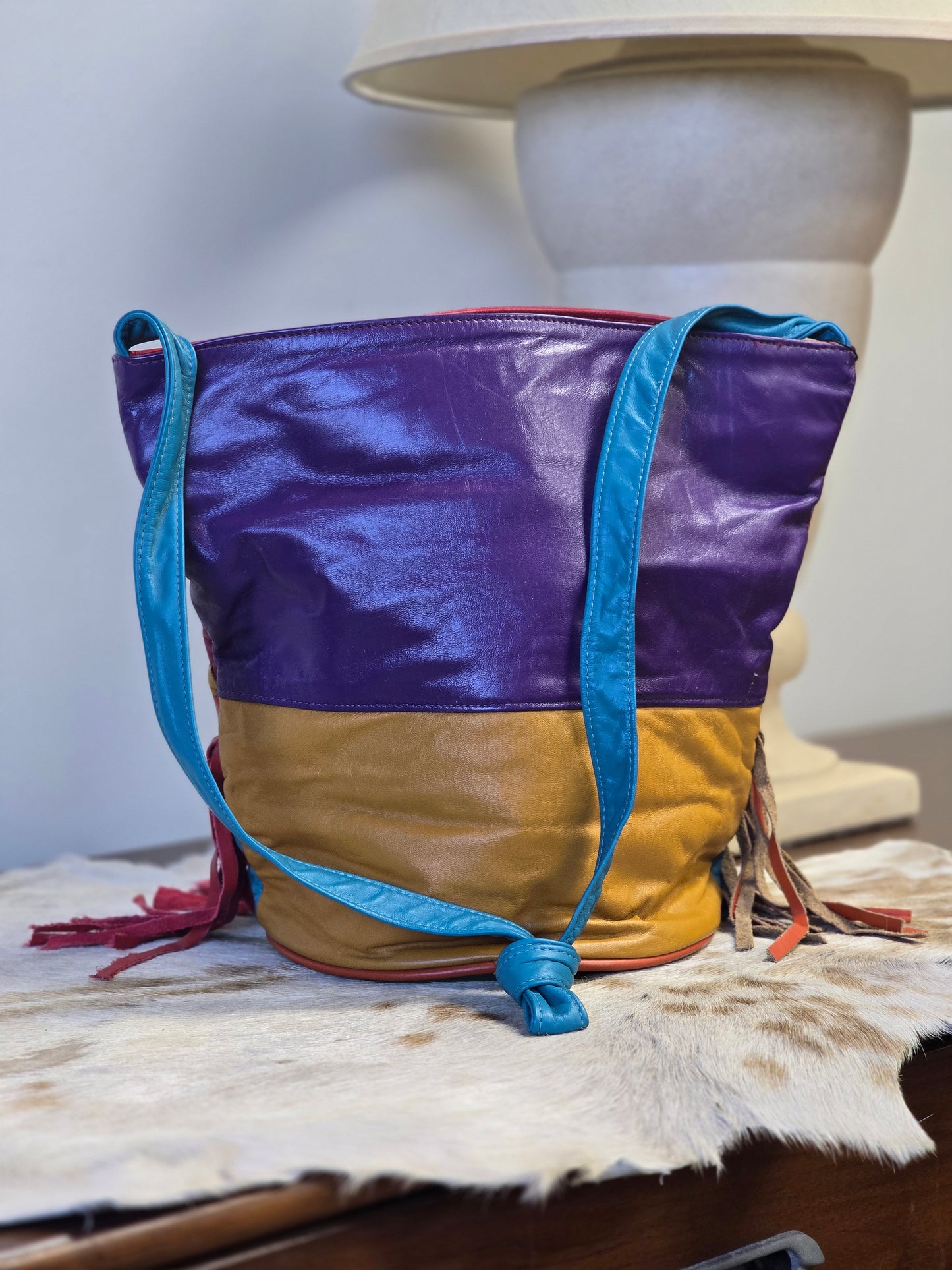 Native/Western Inspired Colourful Fringe Shoulder Bag