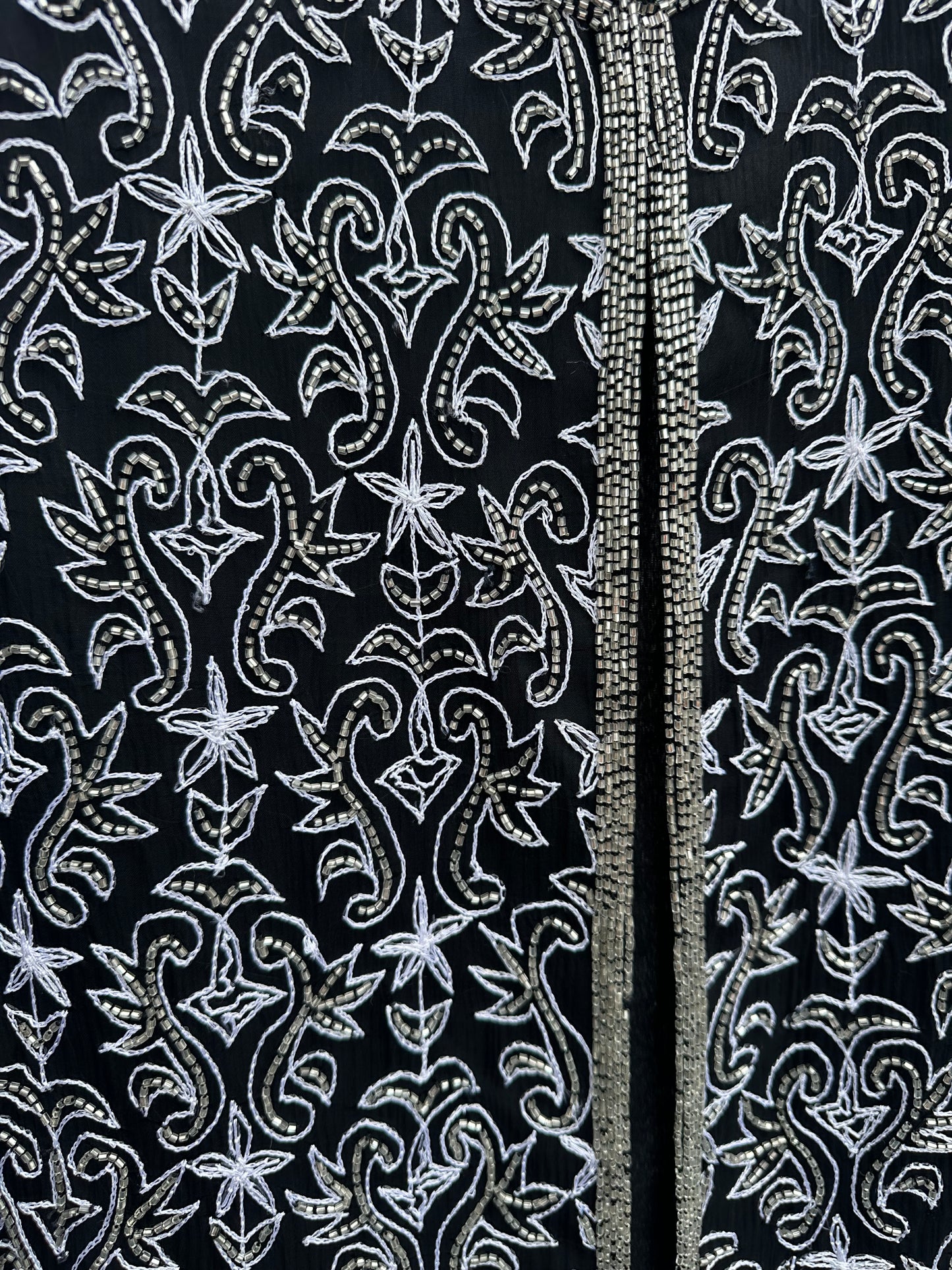 Vintage Beaded Open Jacket (S/M)