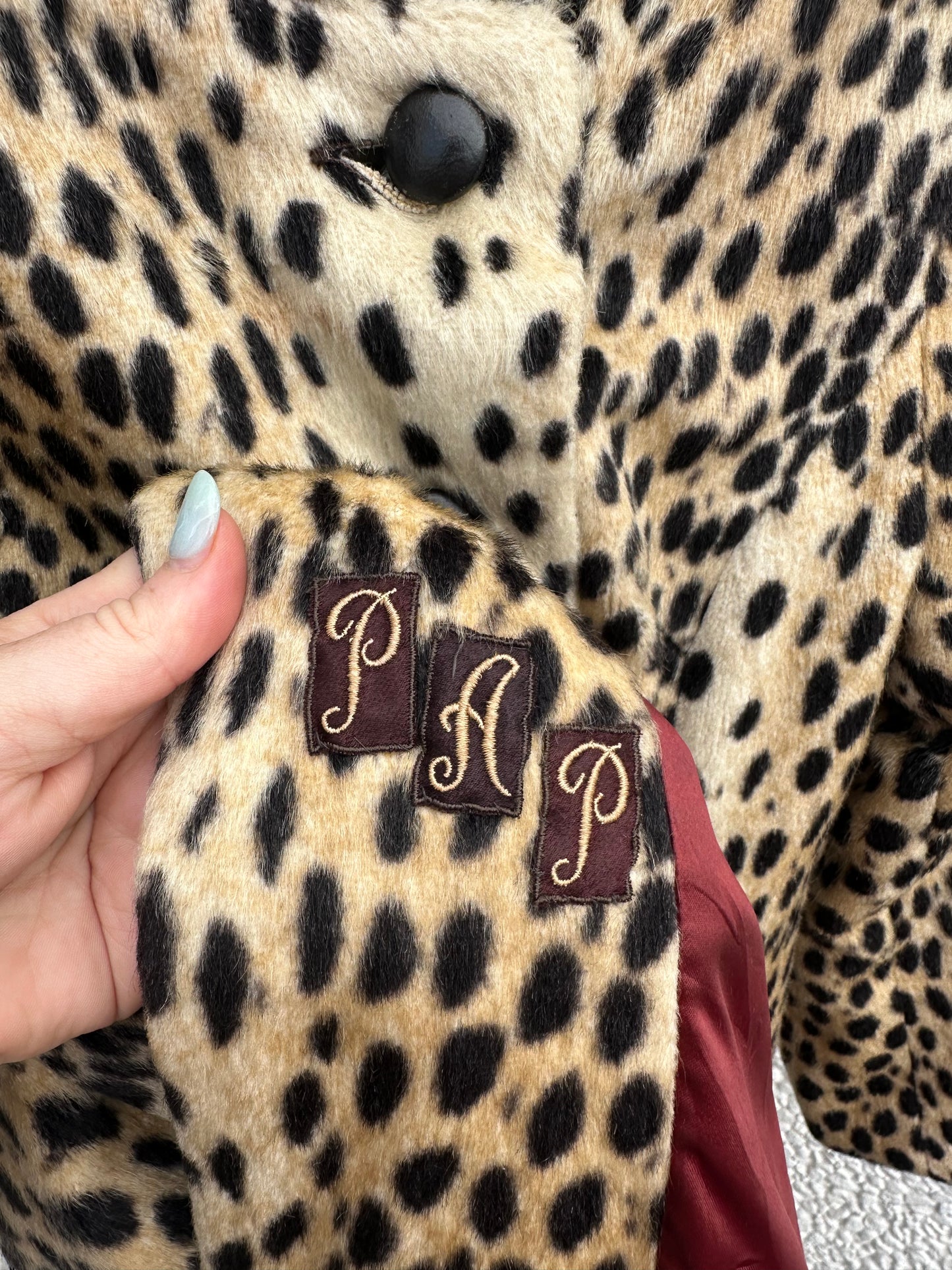 Vintage Faux Fur Cheetah Coat (XS/S)