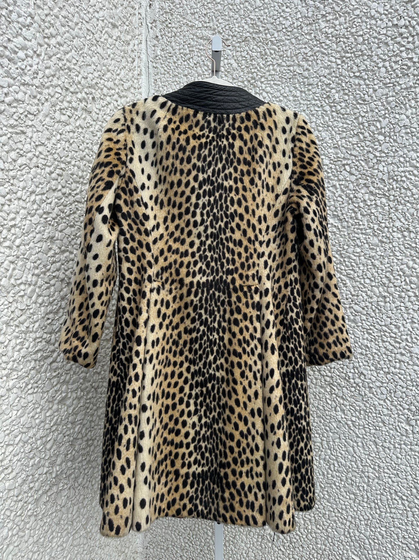 Vintage Faux Fur Cheetah Coat (XS/S)