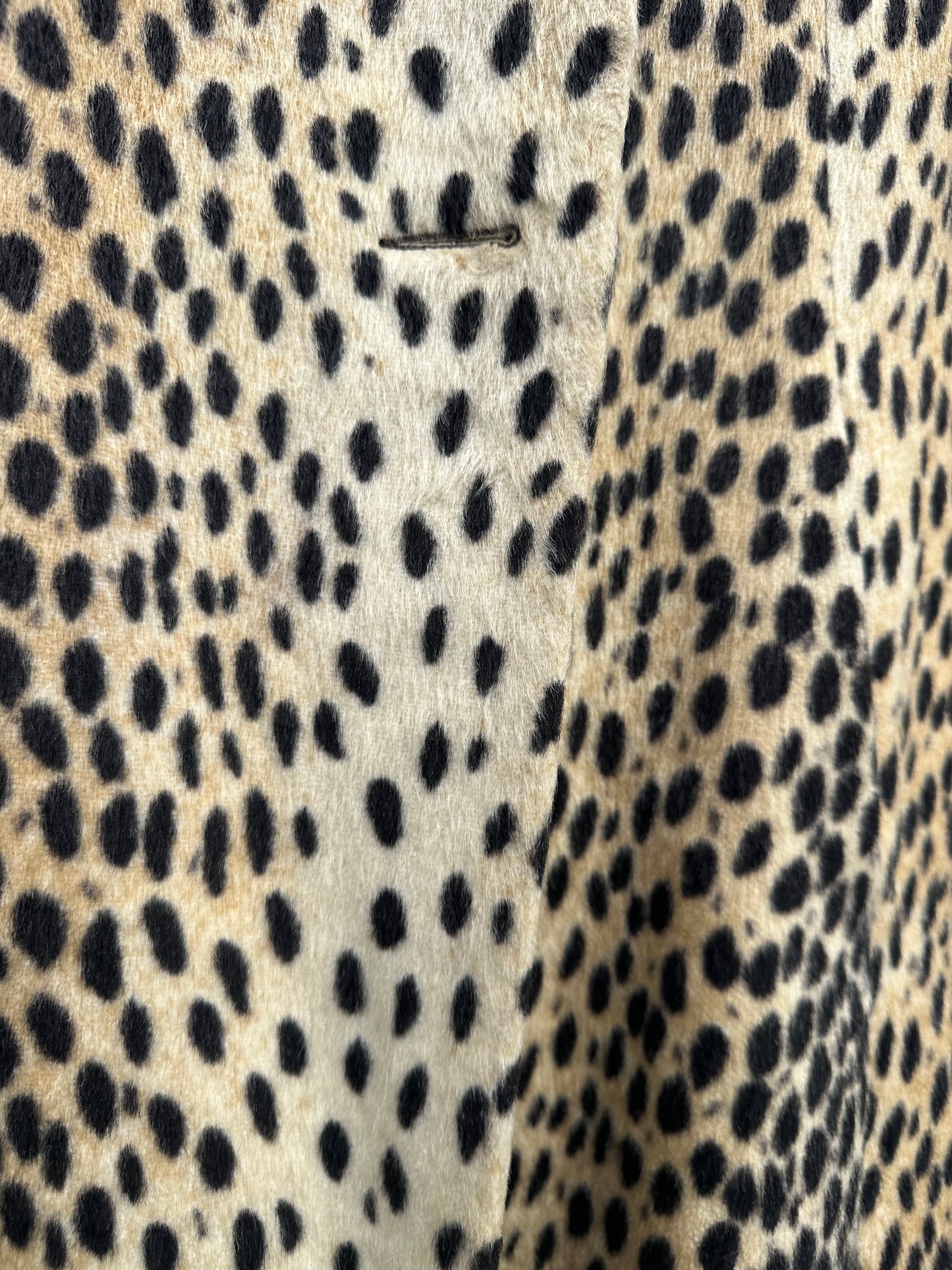 Vintage Faux Fur Cheetah Coat (XS/S)