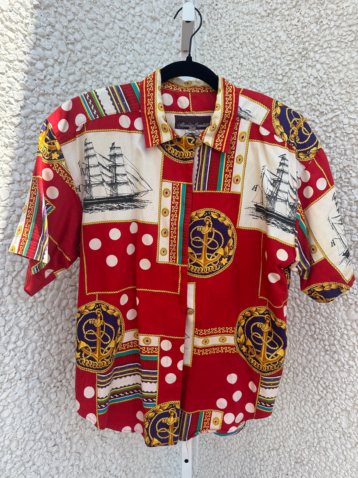 Vintage Nautical Button down (part of set) (L/XL)