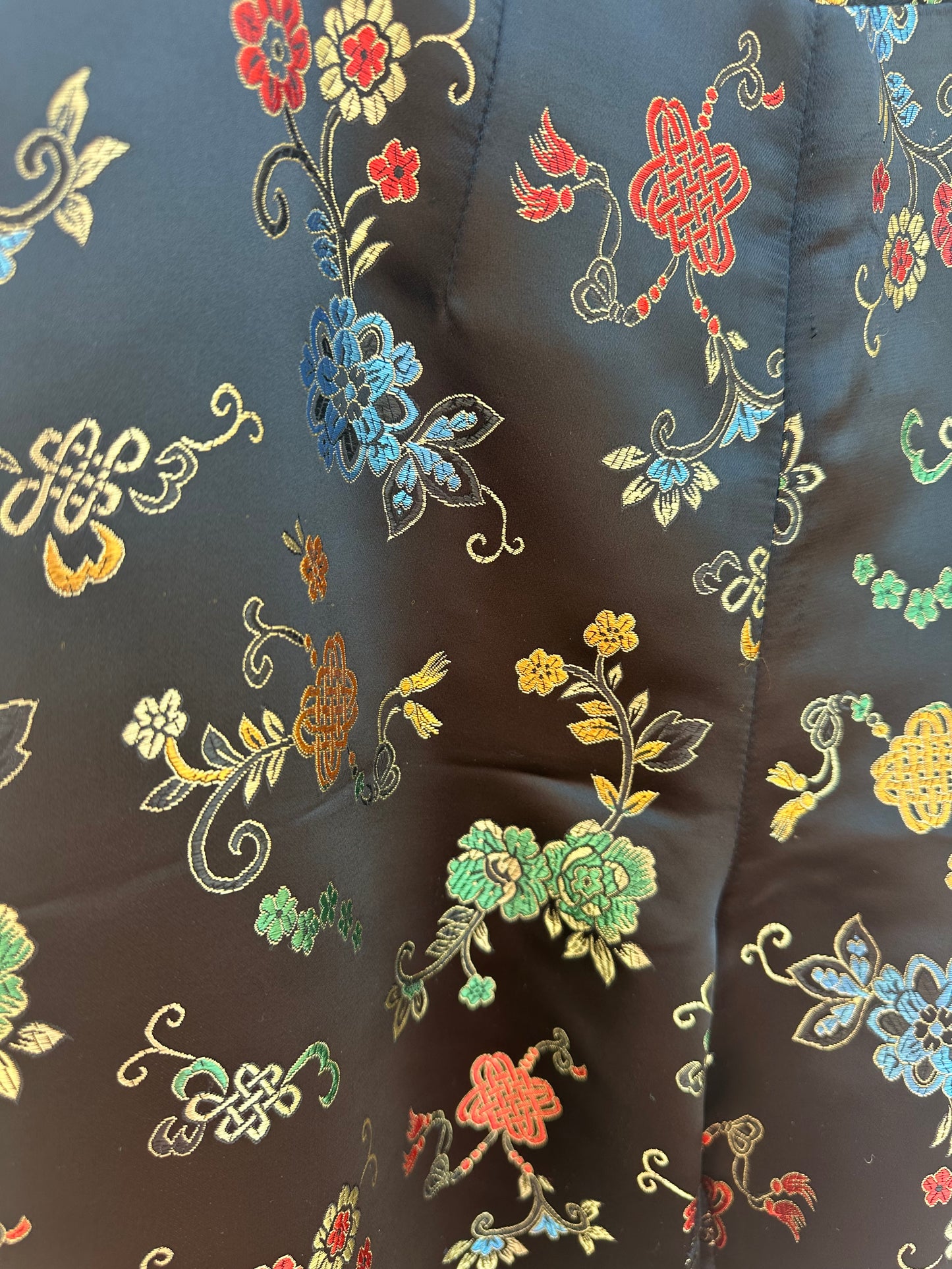 Chinese Brocade Crop Pants (S/M)