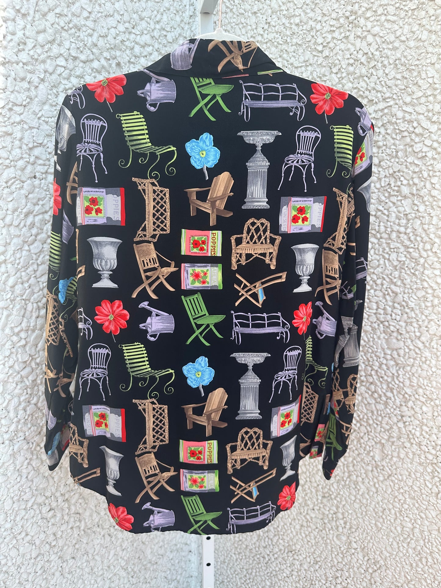 Vintage Silk Blouse (M)
