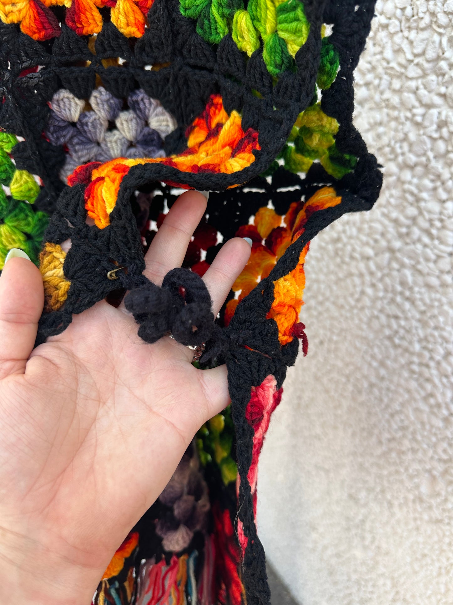 Vintage Afghan Open Side Vest (fits up to large)