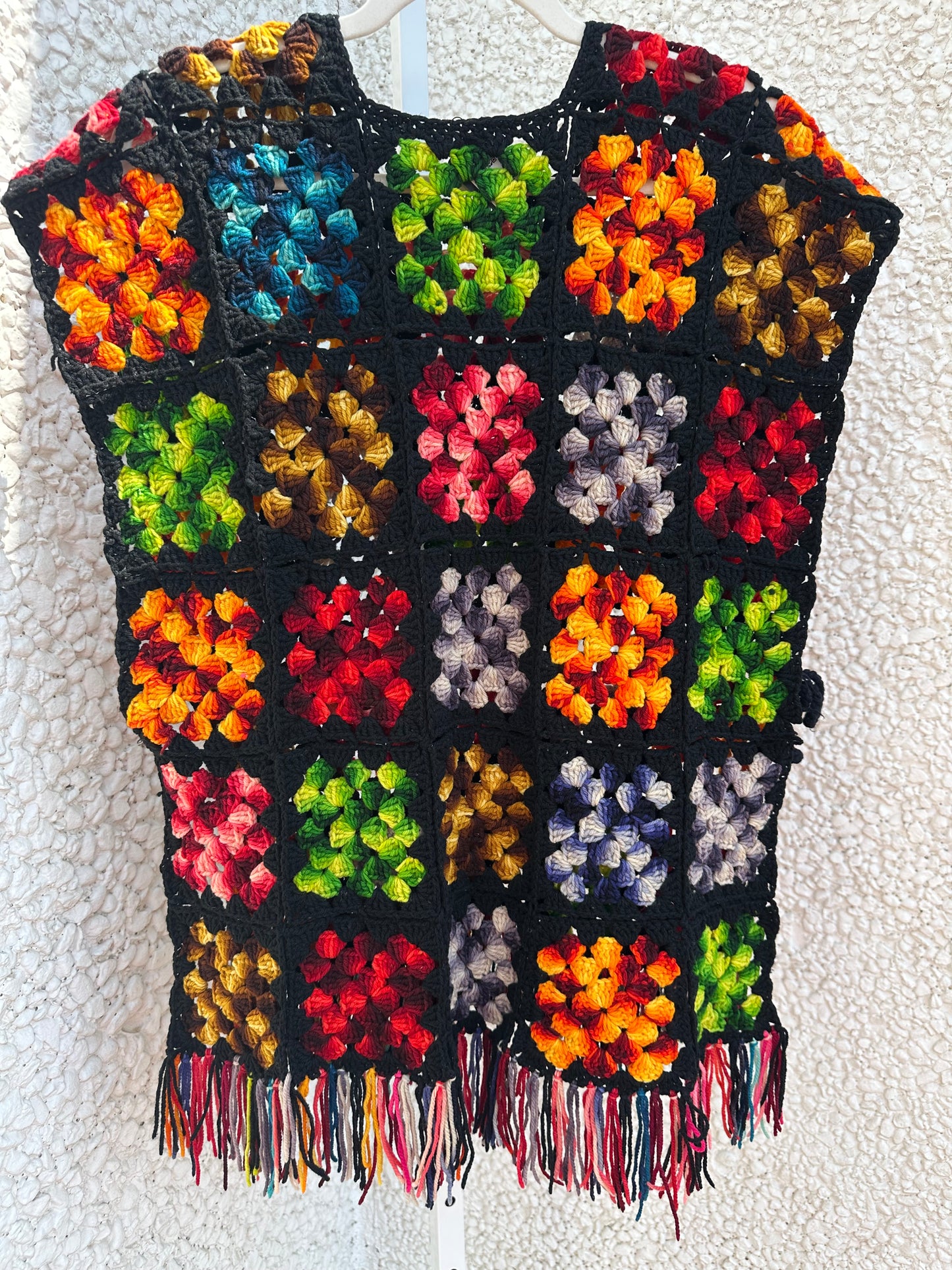 Vintage Afghan Open Side Vest (fits up to large)