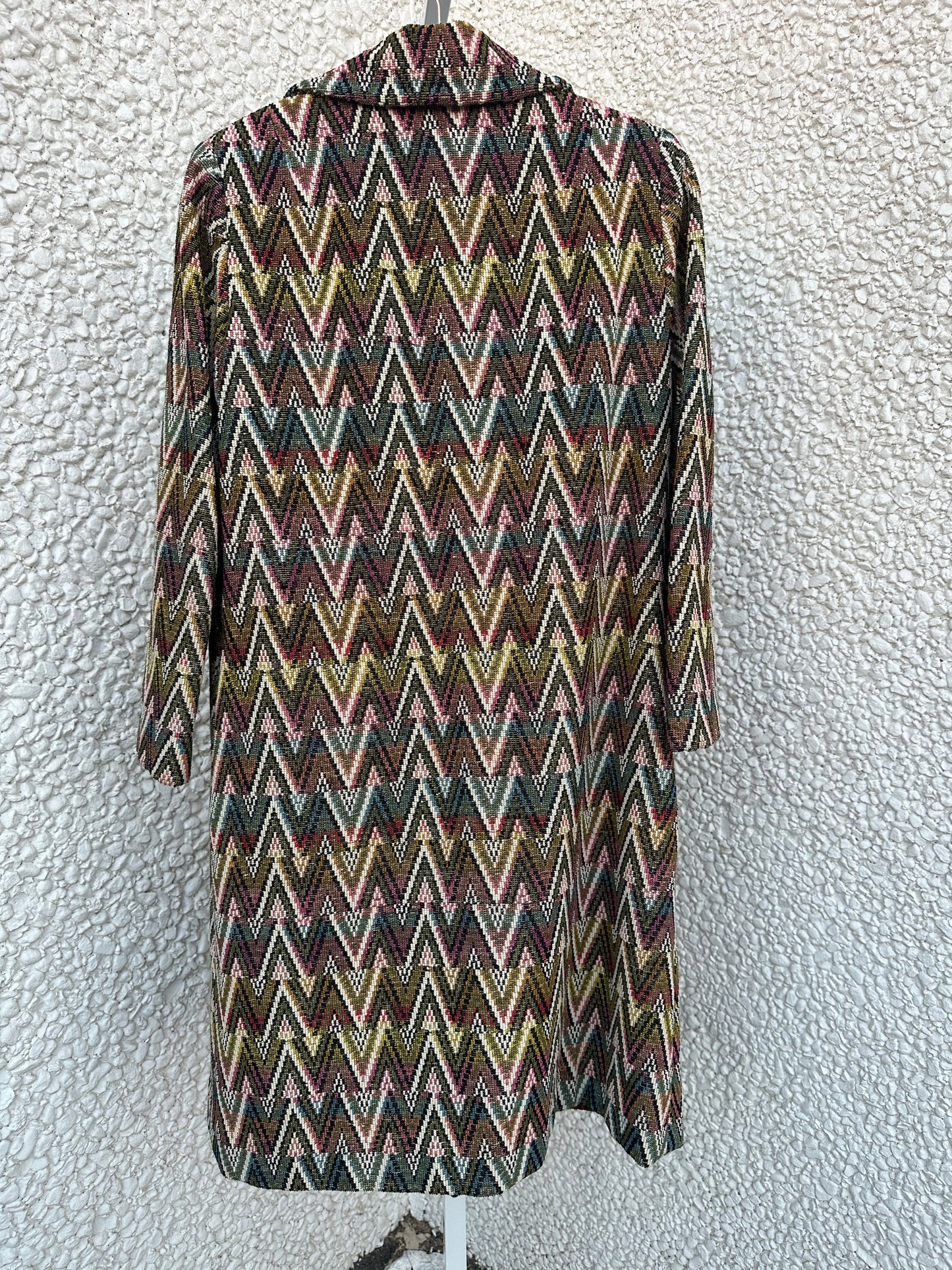 Vintage Chevron Coat (S/M)