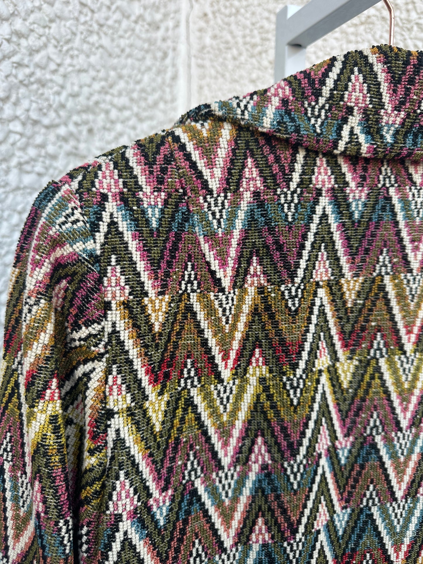 Vintage Chevron Coat (S/M)