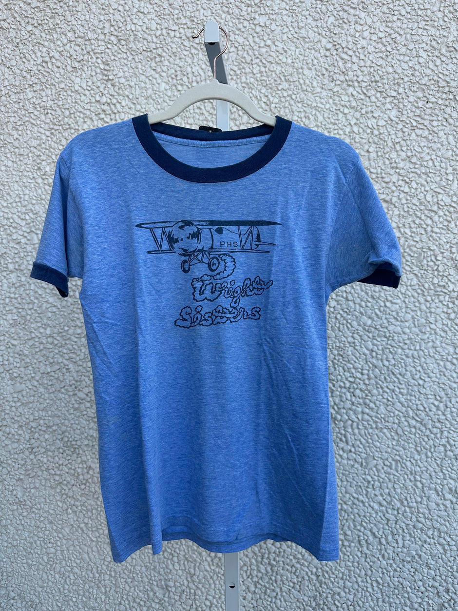 Vintage Print Unisex Ring Fist Print T-shirt Men