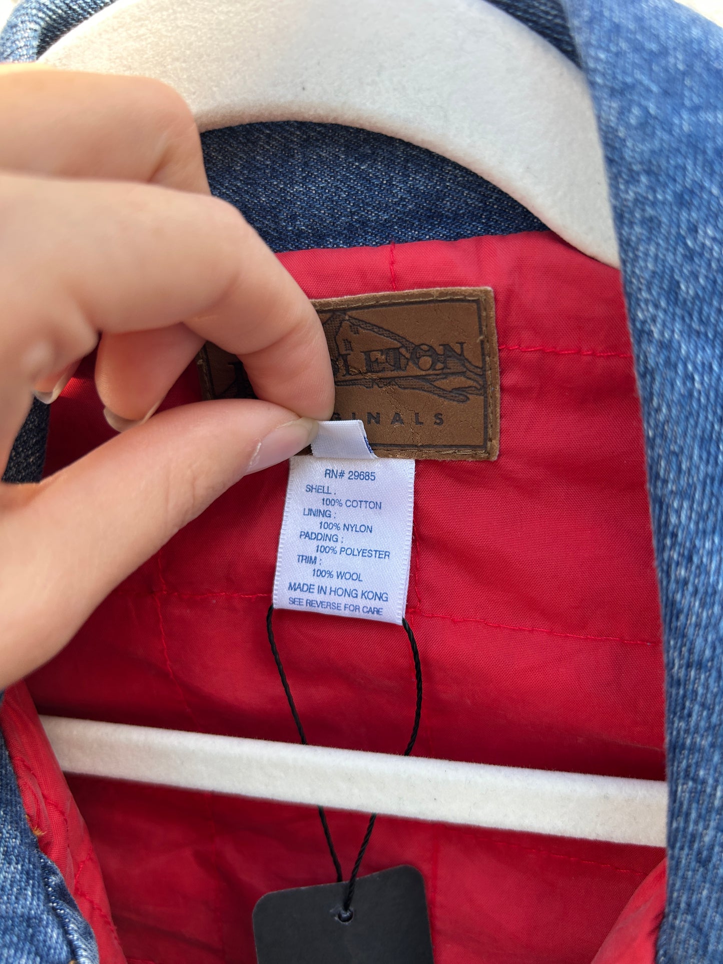 Flannel Pendelton Denim Vest (S)