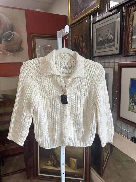 Vintage Cream Cardigan (XS-M)