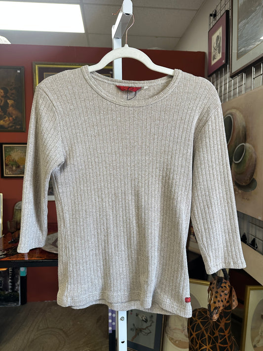 Vintage Ribbed 3/4 Sleeve Shirt (M/L)