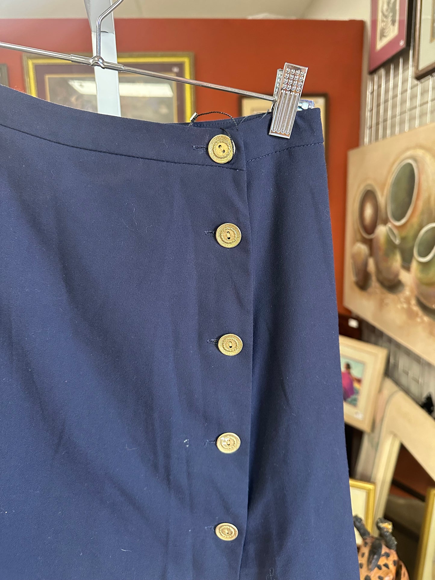 Vintage Navy Mini Skirt (0/2)