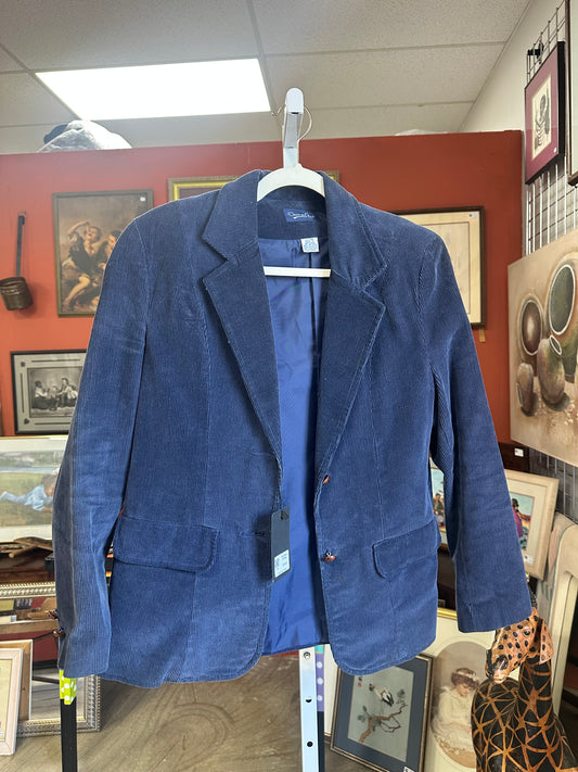 Vintage Navy Corduroy Blazer (S/M)